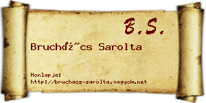 Bruchács Sarolta névjegykártya